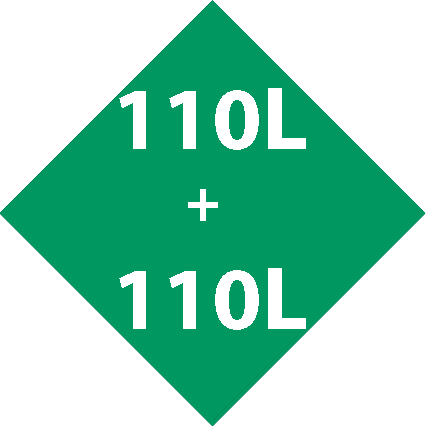 Kapazität<br>110L + 110L