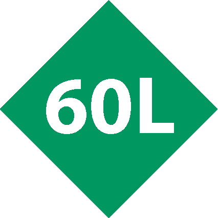Kapazität <br> 60L