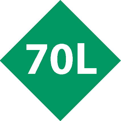 Capacità <br> 70L