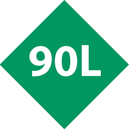 Kapazität <br> 90L