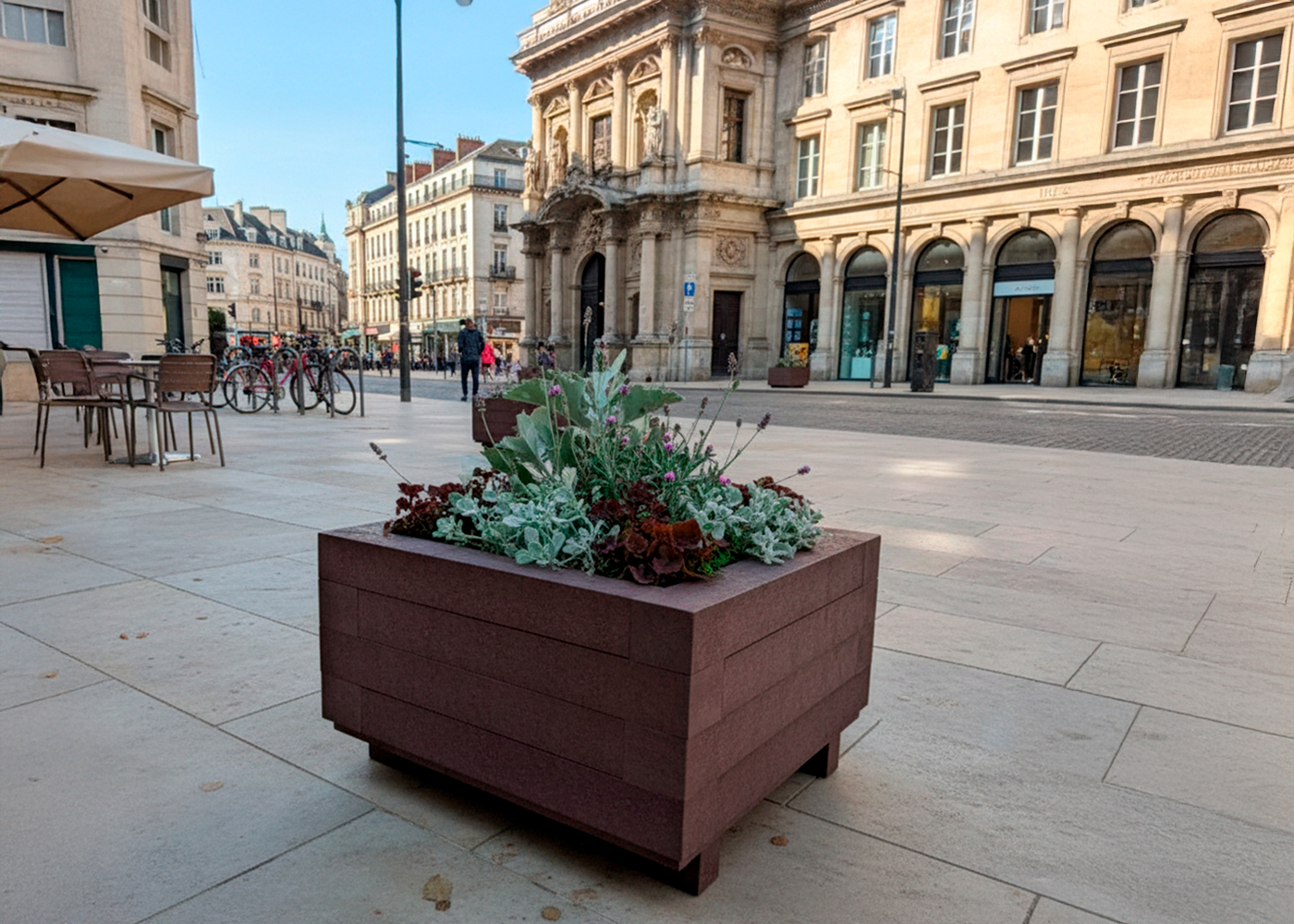 FIORIERA ETHICA RETTANGOLARE CM 80X36 H 140 COLOR VERDE OLIVA CON S - Foto 13