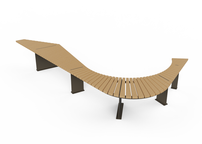 Backless bench - UM3D101 | Benito